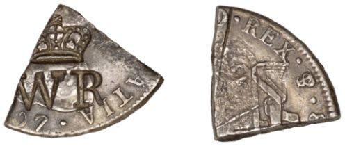 Sierra Leone, Authority of March 1832, Quarter-Dollar (valued at Thirteen Pence), a cut quar...