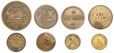 Costa Rica, Rohrmoser Hnos, brass, 25mm (Rulau â€“ [cf. SJS 31-2]); Fabian Esquivel (?), a tok...