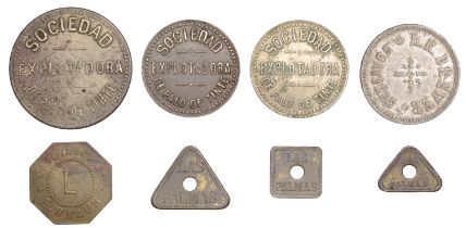 Mexico, CHIAPAS, L.R. Brewer, 3 Centavos, white metal, 29mm (Rulau Chp 36); Enrique Braun, '...