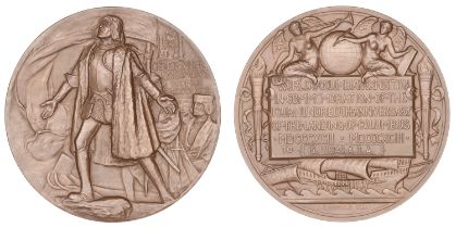 U.S.A., World's Columbian Exposition, Chicago, 1893, a bronze award medal by C.E. Barber for...