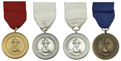 NEW ZEALAND, 4th Commonwealth Paraplegic Games, Dunedin, 1974, uniface award medals (4), in...