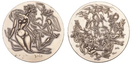 FRANCE, L'aprÃ¨s-midi d'un Faune [Afternoon of a Faun], 1968, a Surrealist silver medal by A....