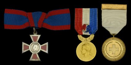 A Great War A.R.R.C. group of three awarded to Sister Ethel R. Whittington, Territorial Forc...