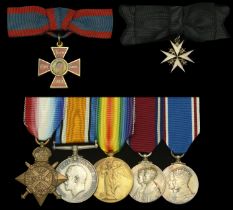 A fine Great War R.R.C. group of seven awarded to Chief Principal Matron Emily V. Forrest, Q...