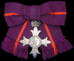 The Most Excellent Order of the British Empire, M.B.E. (Military) Member's 1st type, lady's...