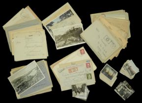 German Second World War Postal Covers, Feldpost Letters, Postcards, and Cigarette Cards. An...