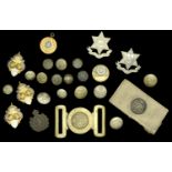 West Indies Militaria Insignia. A small selection including a scarce Barbados Volunteer Art...