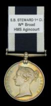 Royal Navy L.S. & G.C., V.R., narrow suspension (Wm Broad, Sk. B. Stewd. 1st Cl. H.M.S. Agin...