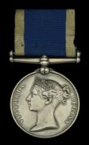 Royal Navy L.S. & G.C., V.R., narrow suspension (A W Allen Sk Berth Atdt H.M.S. Eagle) engra...