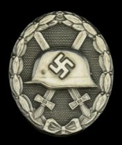 A 1939 Silver Wound Badge. A very good quality heavy silver-plated early type. No maker's s...