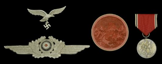 Germany, Third Reich, Entry into Austria Medal 1938, in original case of issue; together wit...