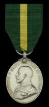 Territorial Force Efficiency Medal, G.V.R. (24 Sjt: A. C. Blanchard. Hants: Yeo.) polished,...