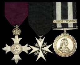 A Great War M.B.E. group of three awarded to Assistant Commissioner W. S. Woodcock, District...