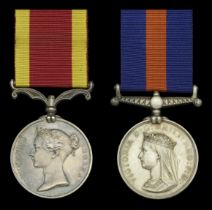 Pair: Engineer W. R. Donald, Royal Navy China 1857-60, no clasp, unnamed as issued; New...