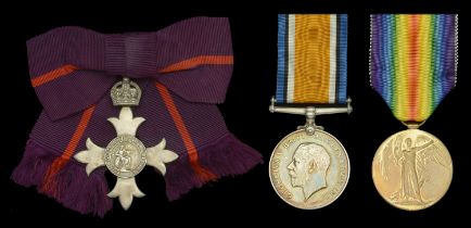 A Great War M.B.E. group of three awarded to Nurse Heloise Scott-Nicolls, Voluntary Aid Deta...