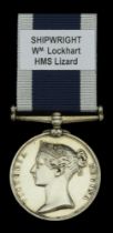 Royal Navy L.S. & G.C., V.R., narrow suspension (Wm. Lockhart, Shipwt., H.M.S. Lizard.) impr...