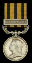 British South Africa Company Medal 1890-97, reverse Matabeleland 1893, 1 clasp, Rhodesia 189...