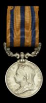 British South Africa Company Medal 1890-97, reverse Rhodesia 1896, no clasp (3127 Pte: W. Co...