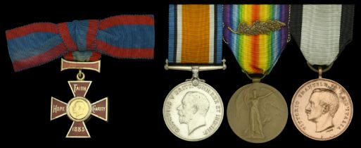 An extremely fine Great War R.R.C. and Second Award Bar group of four awarded to Principal M...