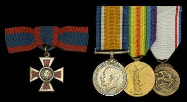 A fine Great War A.R.R.C. group of four awarded to Matron Agnes Midgeley, British Committee...