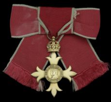 The Most Excellent Order of the British Empire, O.B.E. (Civil) Officer's 2nd type, lady's sh...