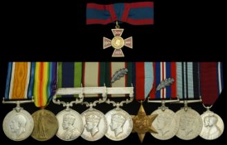 A fine Second War 'Waziristan Operations' North-West Frontier R.R.C. group of ten awarded to...