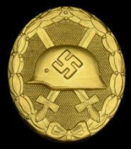 A 1939 Gold Wound Badge, by Hauptmunzamt, Wien, in Original Presentation Case. A very good...