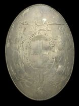 Jamaican Militia Officer's Shoulder Belt Plate 1792. A very scarce example, hallmarked Lond...