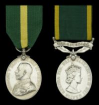Territorial Force Efficiency Medal, G.V.R. (19 L. Sjt: F. W. Barber. 6/Hants: Regt.); Effici...