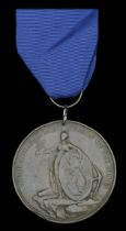 Alexander Davison's Medal for The Nile 1798, bronze, unnamed, pierced with later rings for s...