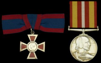 A post-War A.R.R.C. pair awarded to Head V.A.D. Nursing Member (Naval Hospitals) Mabel Middl...