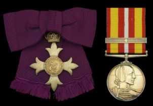 A Great War O.B.E. pair awarded to Commandant May Burke, Eastbourne Division, British Red Cr...