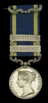 Punjab 1848-49, 2 clasps, Chilianwala, Goojerat (Lieut. C. Baldwin, 2nd. Eur. Regt.) fitted...