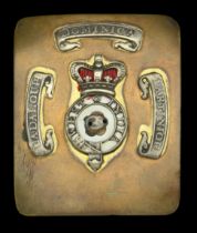1st West India Regiment Officer's Shoulder Belt Plate c.1820. A scarce smaller pattern rect...