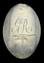 Jamaican Militia Officer's Shoulder Belt Plate c.1790. A very scarce example, silvered oval...