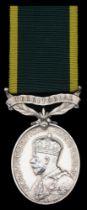 Efficiency Medal, G.V.R., Territorial (3236231 Rfmn. J. Shearer. 7-Cameronians.) good very f...