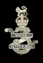 12th Frontier Force Regiment (Sikhs) Sweetheart Brooch. A fine sweetheart broach in 18 car...