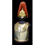 Blues and Royals Officers 1871 Pattern Helmet and Breast Plates. A post-1953 example, the s...