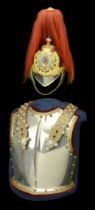 Blues and Royals Officers 1871 Pattern Helmet and Breast Plates. A post-1953 example, the s...