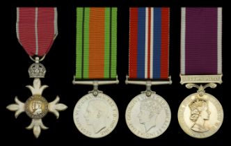 A post-War M.B.E. group of four awarded to Warrant Officer Class II Margaret Sutherland, Wom...