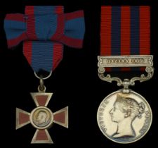 An extremely rare Great War A.R.R.C. pair awarded to Lady Superintendent Ellen D. Harris, In...