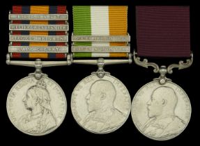 Three: Sergeant G. Barnett, Royal Inniskilling Fusiliers Queen's South Africa 1899-1902,...