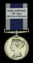 Royal Navy L.S. & G.C., V.R., narrow suspension (Wm. Alley, Band Corpl, H.M.S. Duke Of Welli...