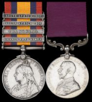 Pair: Sergeant Major David Wright, Royal Highlanders Queen's South Africa 1899-1902, 4 cl...