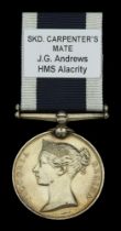 Royal Navy L.S. & G.C., V.R., narrow suspension (J. G. Andrews, Skd. Carpt's. Mte, H.M.S. Al...