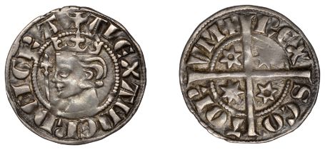 Alexander III (1249-1286), Second coinage, Sterling, class D2/E mule, mm. cross potent, lett...