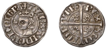 Alexander III (1249-1286), Second coinage, Sterling, class Bd, mm. cross potent, bust left w...