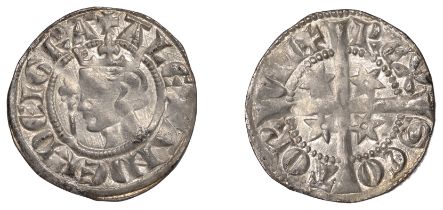 Alexander III (1249-1286), Second coinage, Sterling, class D1, mm. cross potent, straight-si...