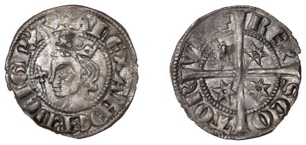 Alexander III (1249-1286), Second coinage, Sterling, class Ba/M mule, mm. cross potent on ob...