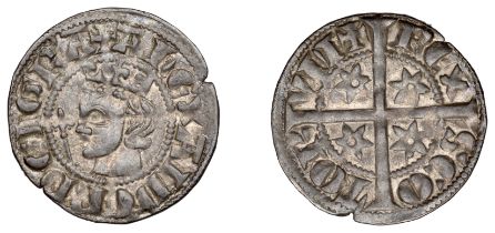 Alexander III (1249-1286), Second coinage, Sterling, class Bc, mm. cross potent, bust left w...